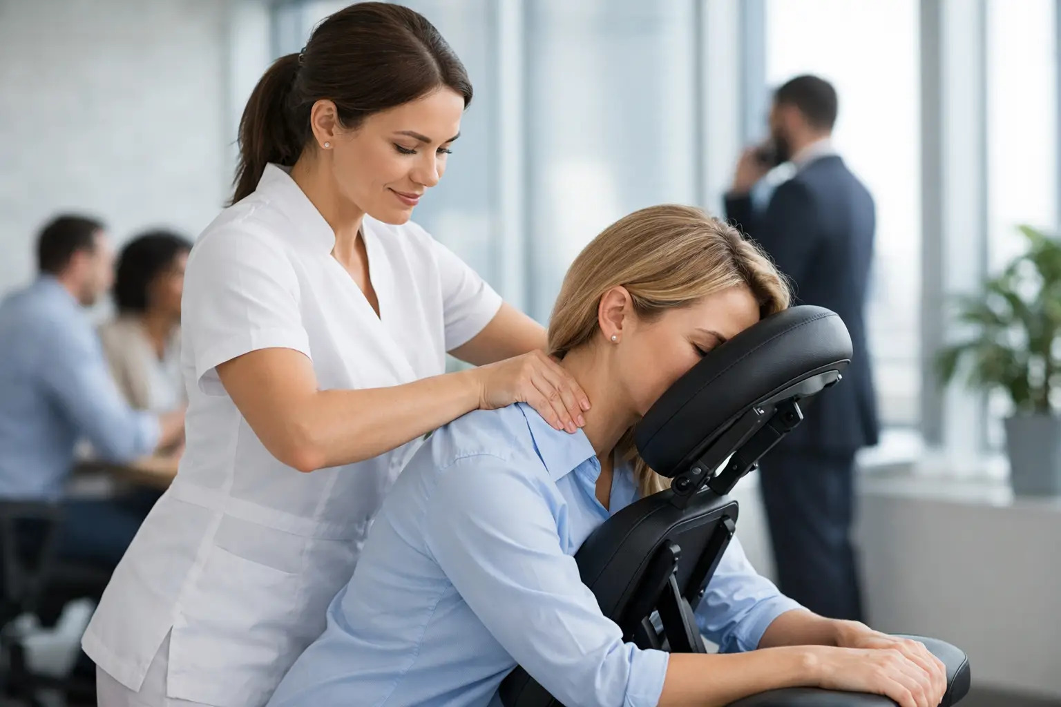 Wie funktioniert Corporate Massage